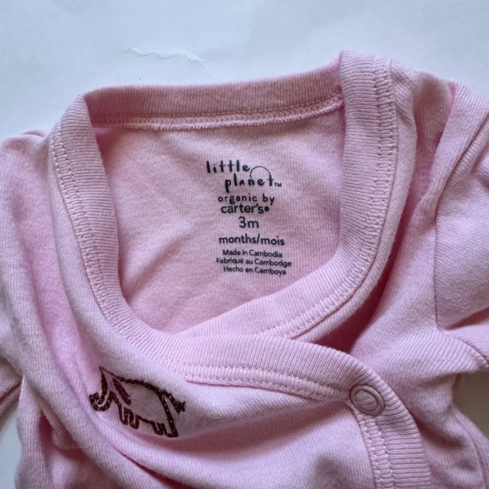 Baby Girl Matching Set 3 Piece Rose Pink Elephants